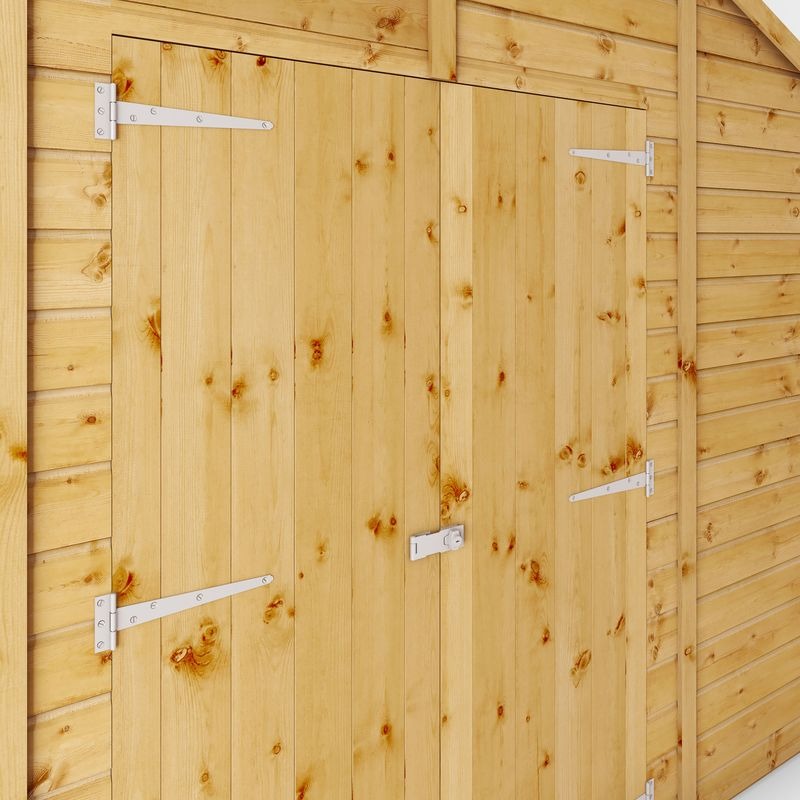 Adley 10' x 14' Premium Double Door Shiplap Modular Apex Workshop | Sheds.co.uk