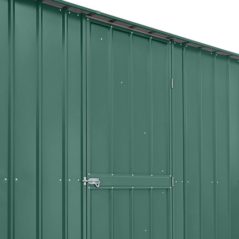 Adley 10' x 19' Dual Door Metal Workshop Garage - Green | Sheds.co.uk
