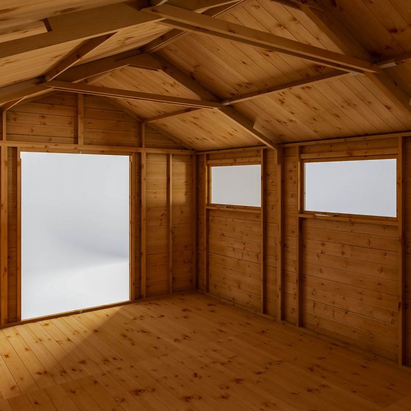 Adley 10' x 15' Premium Double Door Shiplap Modular Apex Workshop | Sheds.co.uk