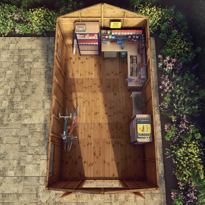 Adley 10' x 18' Premium Double Door Shiplap Modular Apex Workshop | Sheds.co.uk