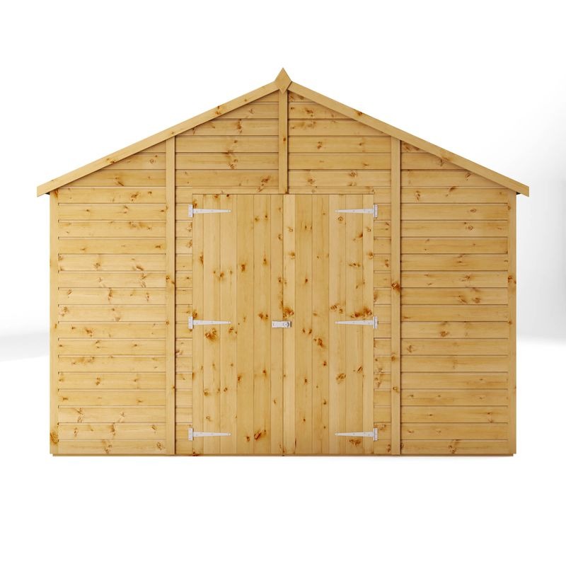 Adley 10' x 18' Premium Double Door Shiplap Modular Apex Workshop | Sheds.co.uk