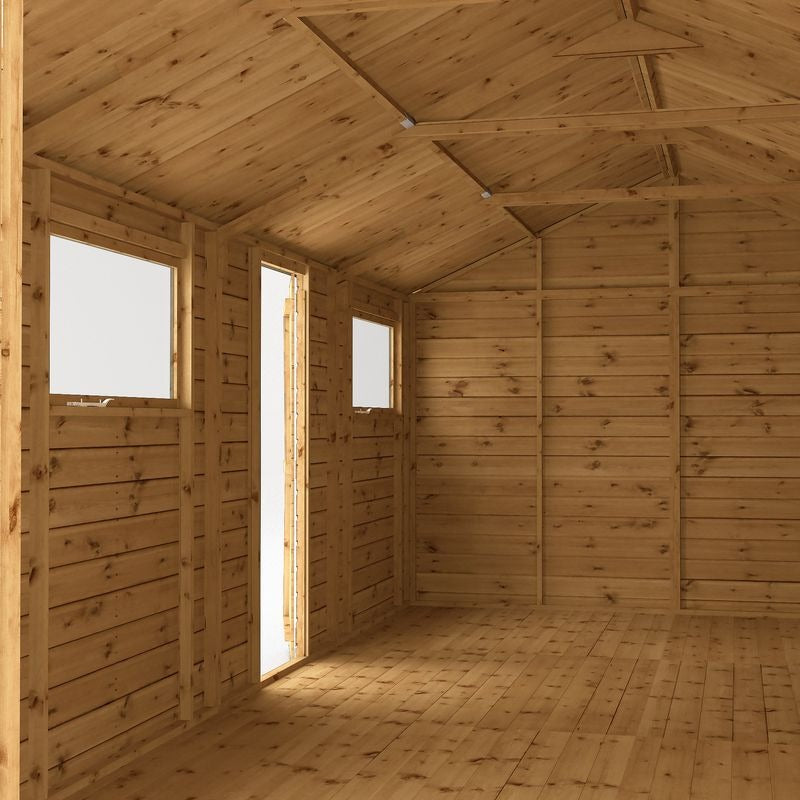 Adley 10' x 20' Premium Double Door Shiplap Modular Apex Workshop | Sheds.co.uk