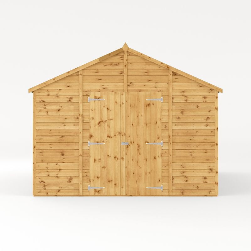 Adley 10' x 20' Premium Double Door Shiplap Modular Apex Workshop | Sheds.co.uk