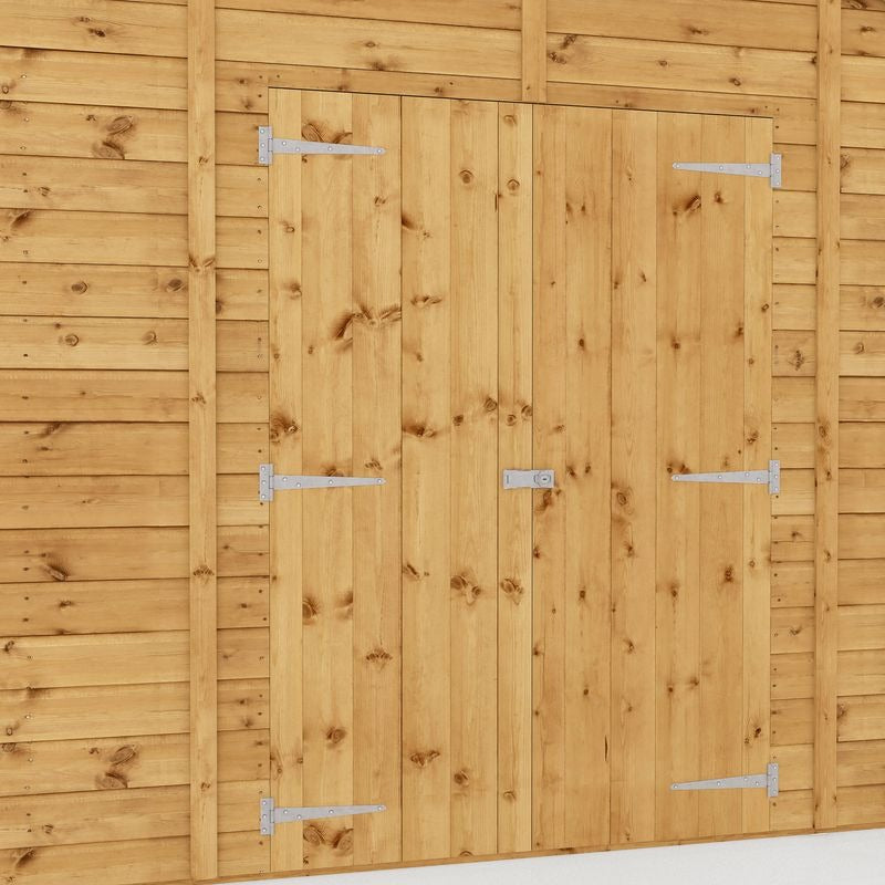 Adley 10' x 20' Premium Double Door Shiplap Modular Apex Workshop | Sheds.co.uk