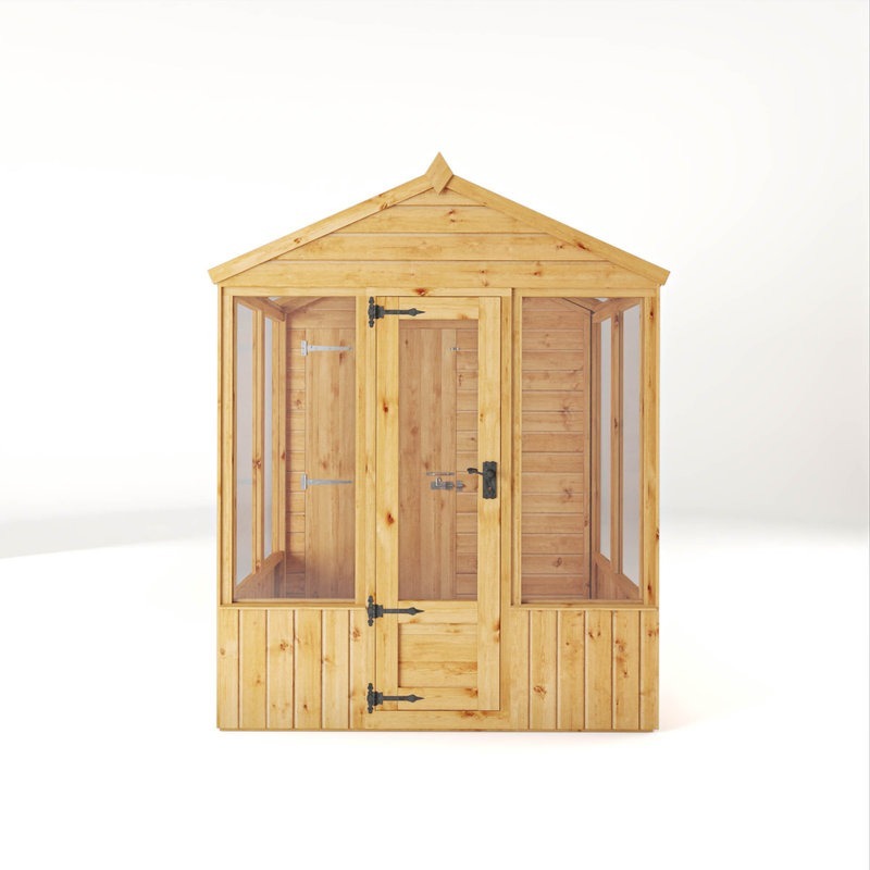 Adley 10' x 6' Lumberjack Premium Combi Wooden Greenhouse Shed | Sheds.co.uk