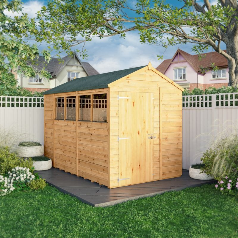 Adley 10' x 6' Lumberjack Premium Shiplap Modular Apex Shed | Sheds.co.uk
