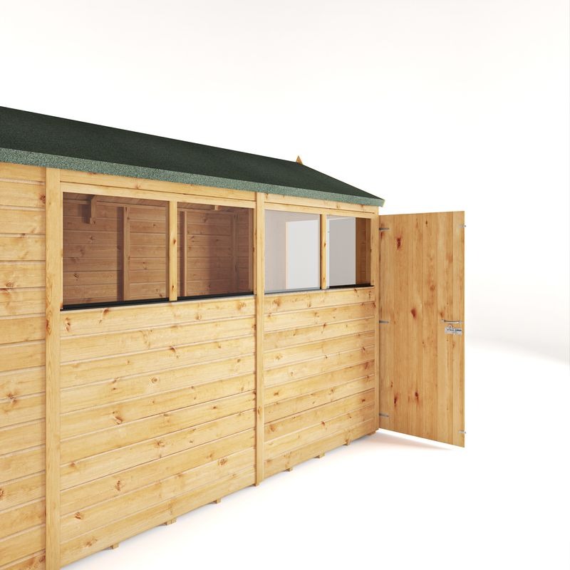 Adley 10' x 6' Lumberjack Premium Shiplap Modular Apex Shed | Sheds.co.uk
