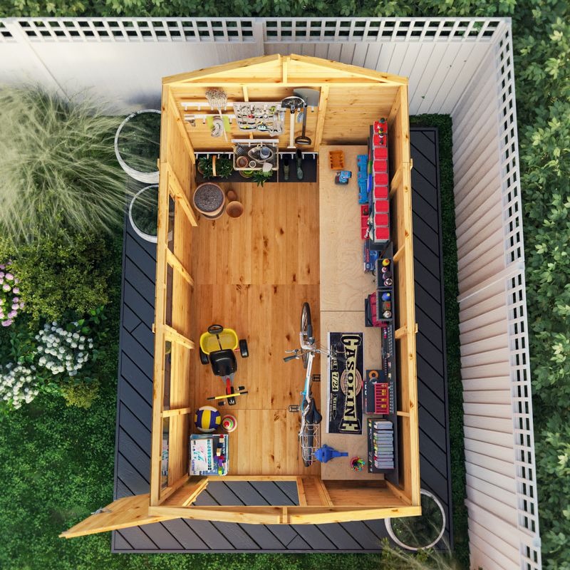 Adley 10' x 6' Lumberjack Premium Shiplap Modular Apex Shed | Sheds.co.uk