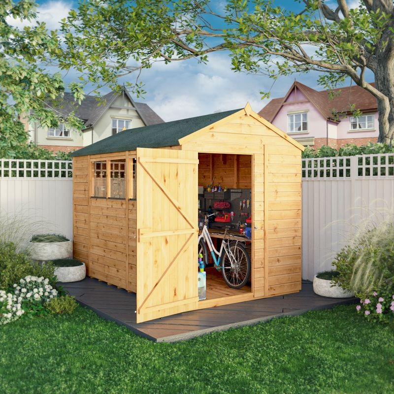 Adley 10' x 6' Lumberjack Premium Shiplap Modular Apex Shed | Sheds.co.uk
