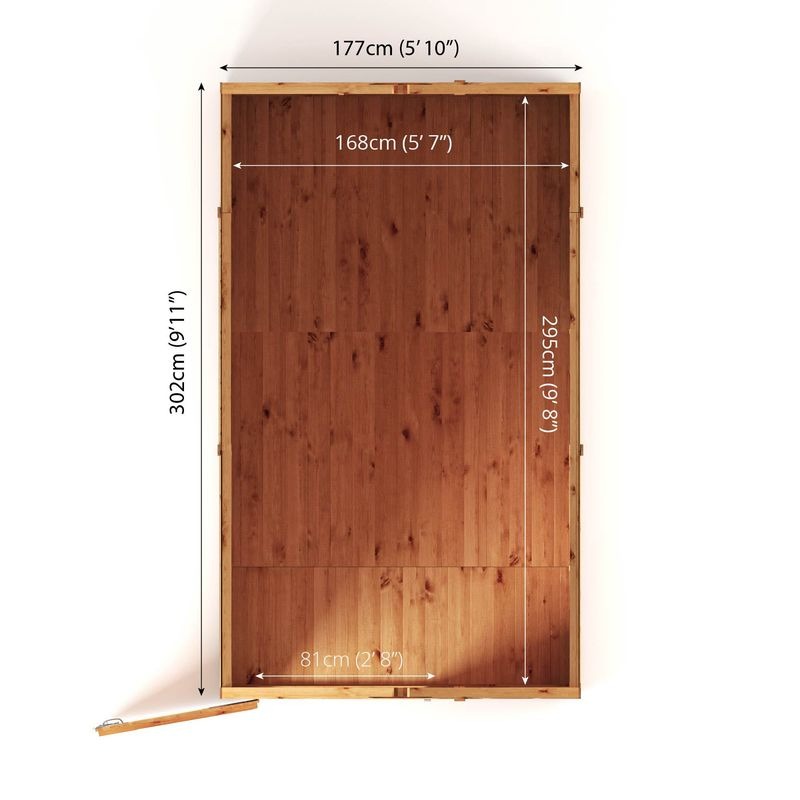 Adley 10' x 6' Lumberjack Premium Shiplap Modular Apex Shed | Sheds.co.uk