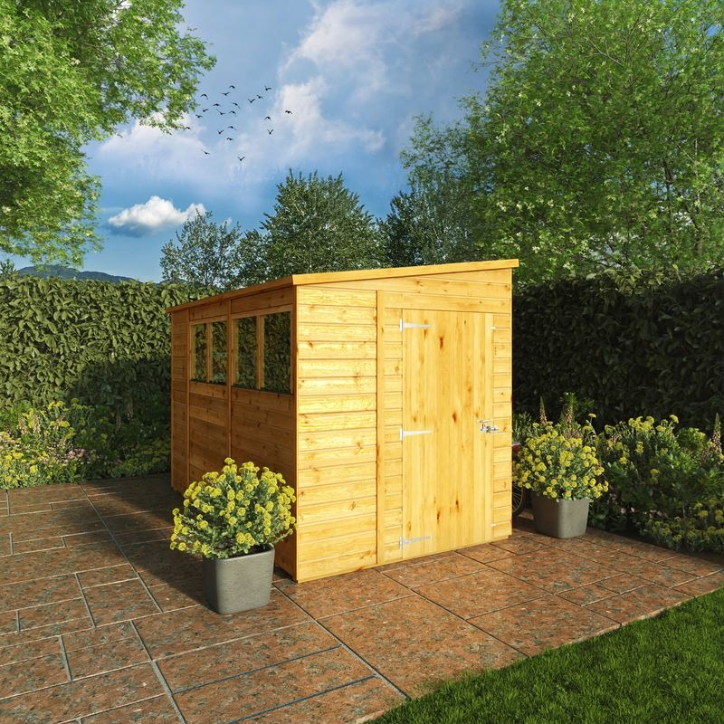 Adley 10' x 6' Lumberjack Premium Shiplap Modular Pent Shed | Sheds.co.uk