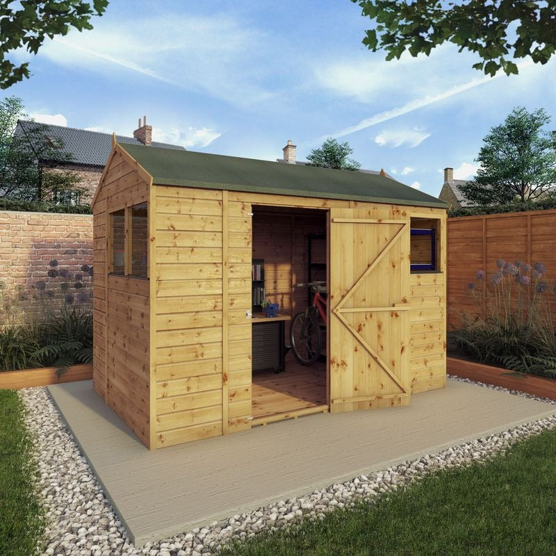 Adley 10' x 6' Premium Shiplap Modular Apex Shed | Sheds.co.uk