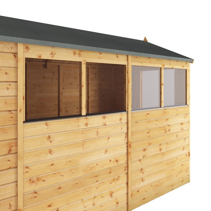 Adley 10' x 6' Premium Shiplap Modular Apex Shed | Sheds.co.uk