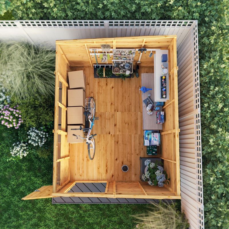 Adley 10' x 8' Lumberjack Premium Shiplap Modular Pent Shed | Sheds.co.uk
