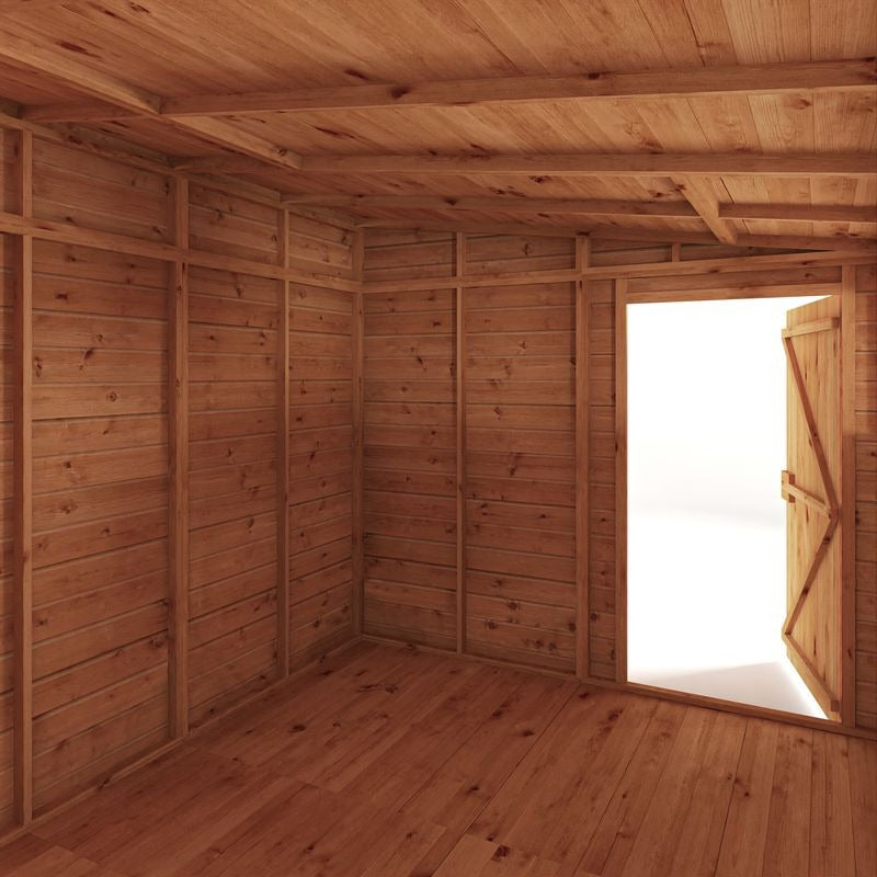 Adley 10' x 8' Lumberjack Premium Shiplap Modular Pent Shed | Sheds.co.uk