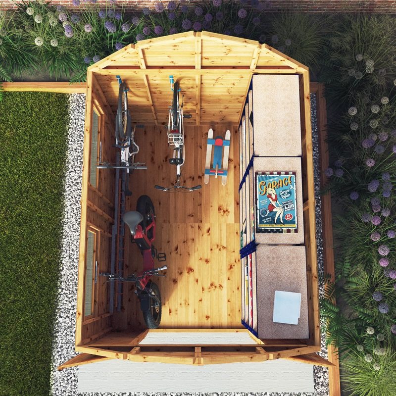 Adley 10' x 8' Premium Double Door Shiplap Dutch Barn | Sheds.co.uk