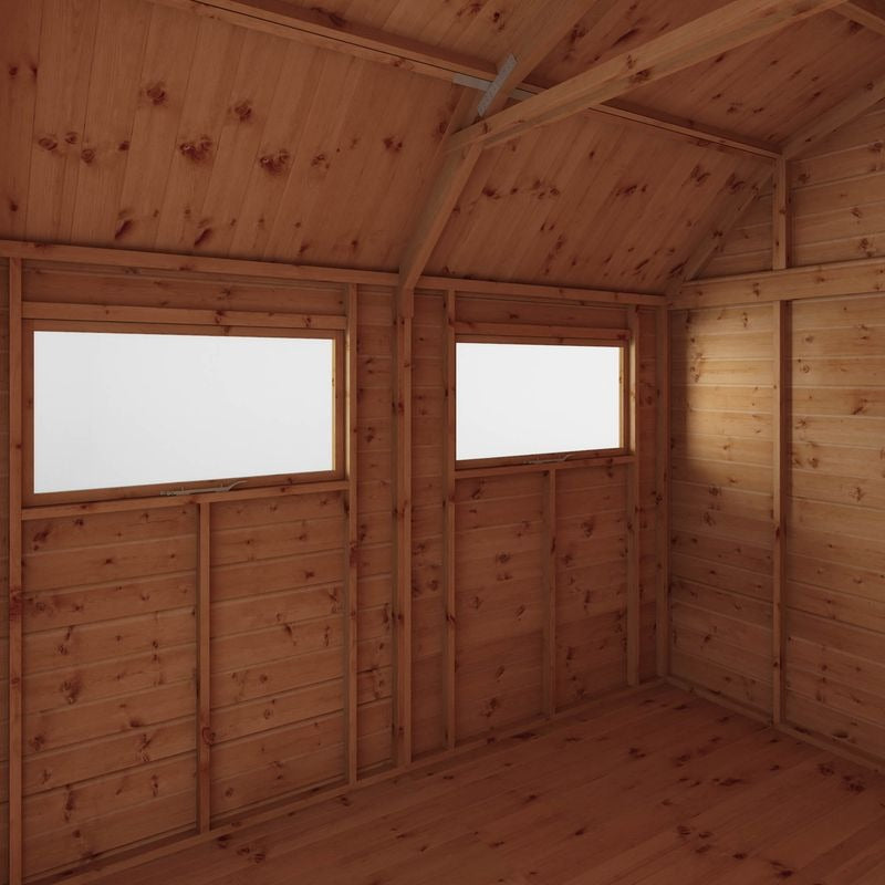 Adley 10' x 8' Premium Double Door Shiplap Dutch Barn | Sheds.co.uk