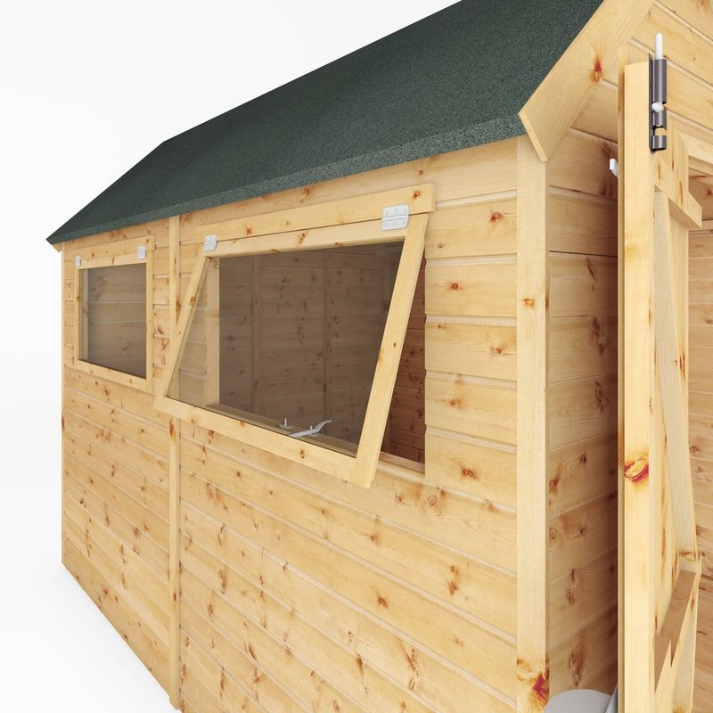 Adley 10' x 8' Premium Double Door Shiplap Dutch Barn | Sheds.co.uk