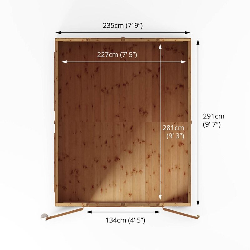 Adley 10' x 8' Premium Double Door Shiplap Dutch Barn | Sheds.co.uk