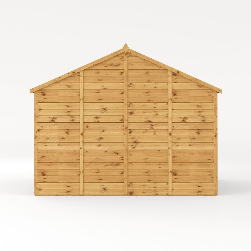 Adley 12' x 10' Premium Double Door Shiplap Modular Reverse Apex Workshop | Sheds.co.uk