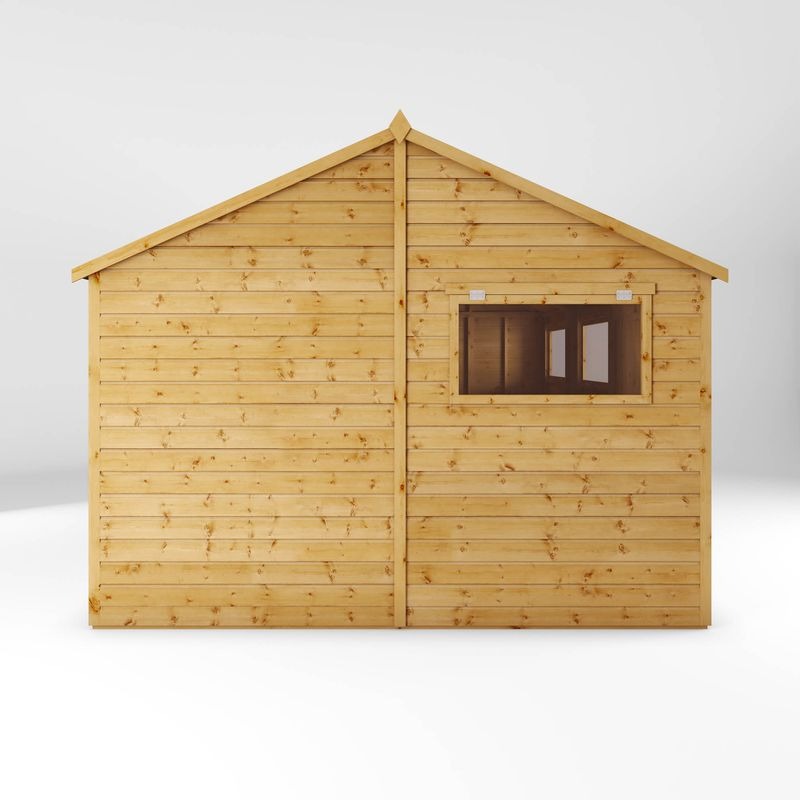 Adley 15' x 10' Premium Double Door Shiplap Modular Reverse Apex Workshop | Sheds.co.uk