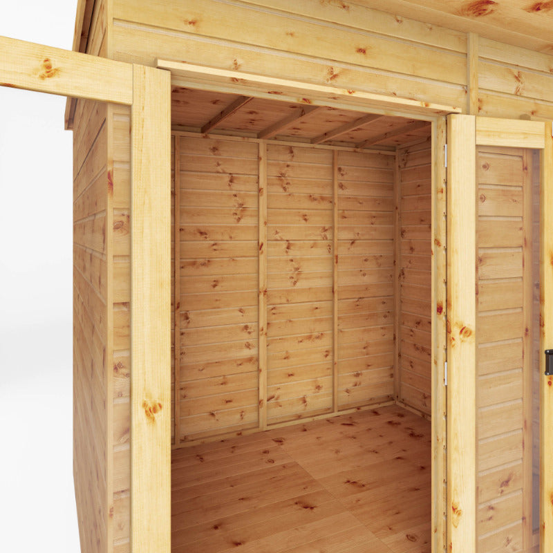 Adley 16' x 6' Honeybourne Summer House Plus Patio Area | Sheds.co.uk