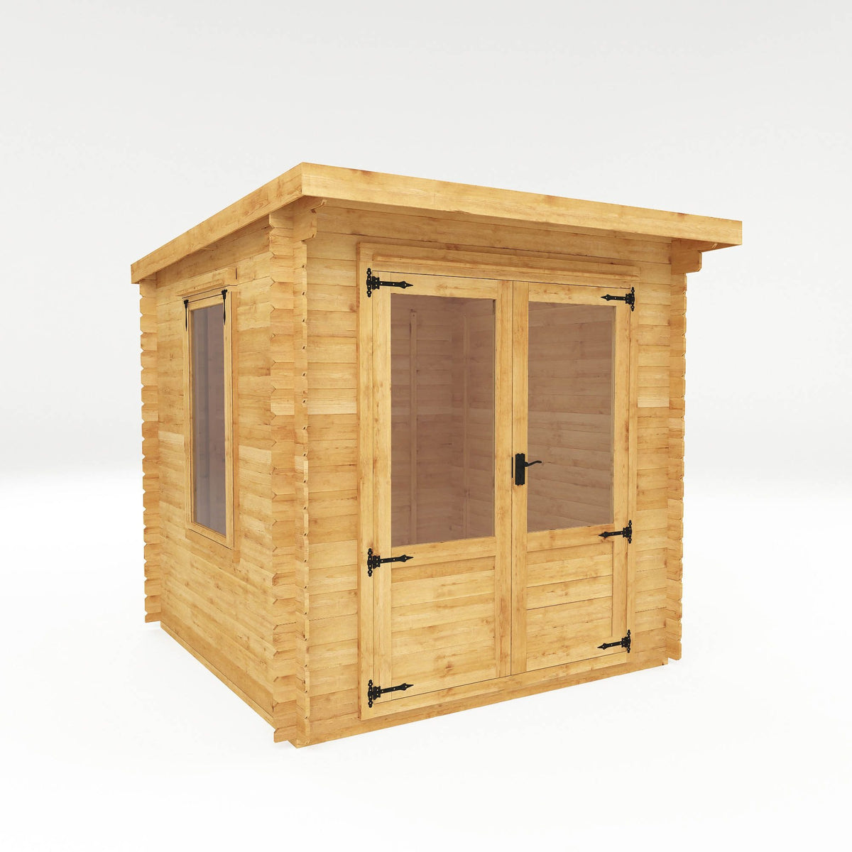 Adley 2.4m x 2.4m Hereford Log Cabin - 19mm | Sheds.co.uk