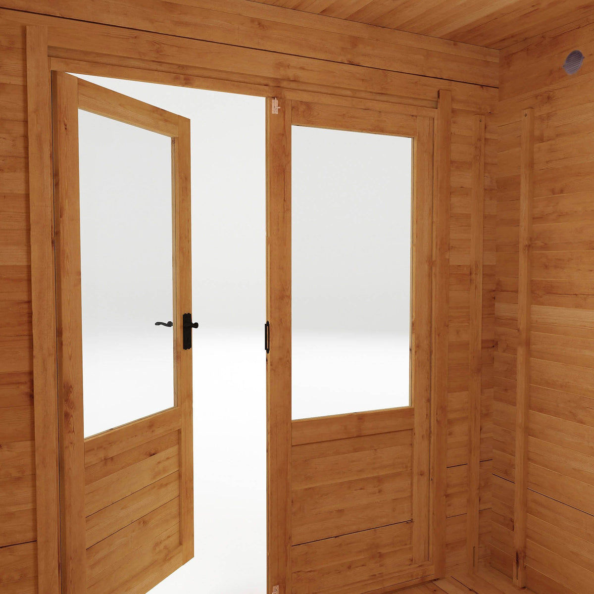 Adley 2.4m x 2.4m Hereford Log Cabin - 19mm | Sheds.co.uk