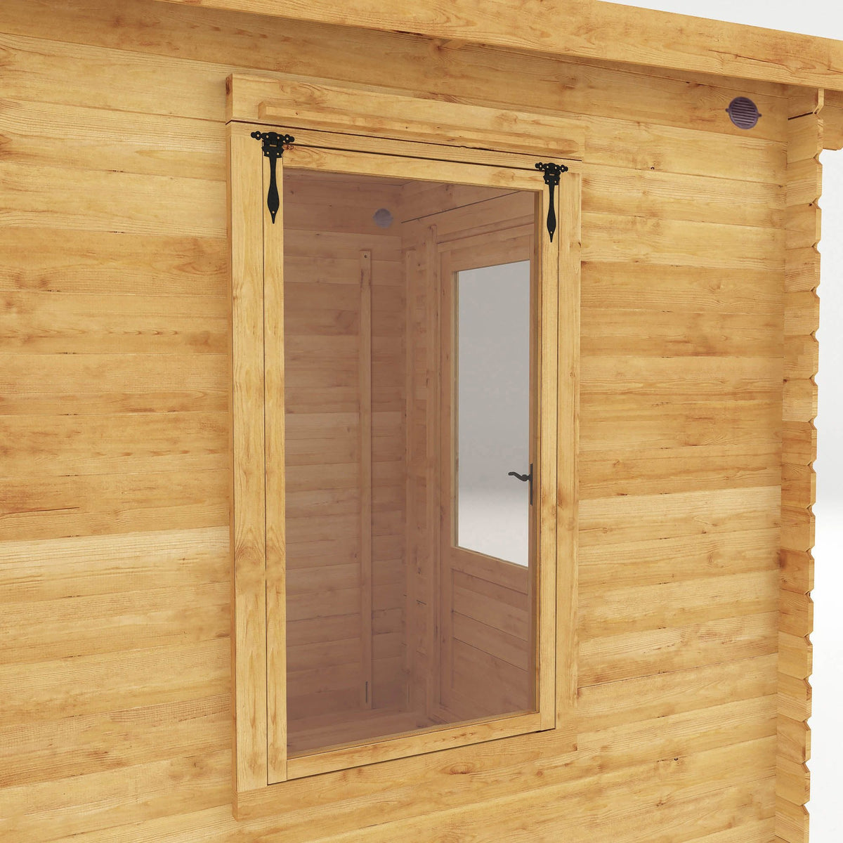 Adley 2.4m x 2.4m Hereford Log Cabin - 19mm | Sheds.co.uk