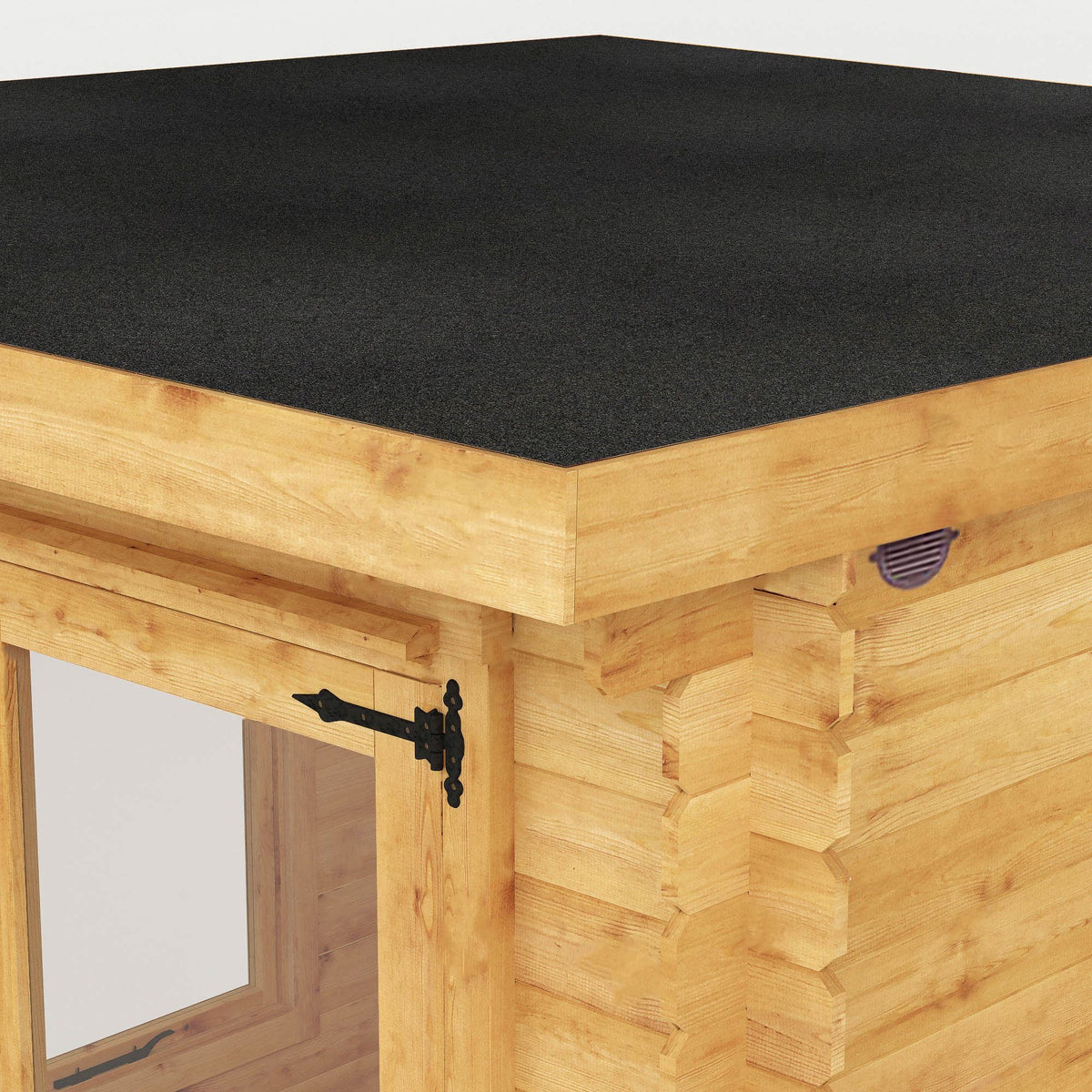 Adley 2.4m x 2.4m Hereford Log Cabin - 19mm | Sheds.co.uk