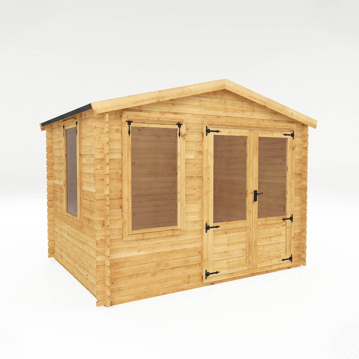 Adley 3.3m x 2.6m Newhaven Log Cabin - 19mm | Sheds.co.uk