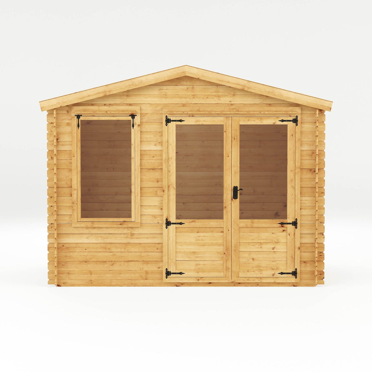 Adley 3.3m x 2.6m Newhaven Log Cabin - 19mm | Sheds.co.uk