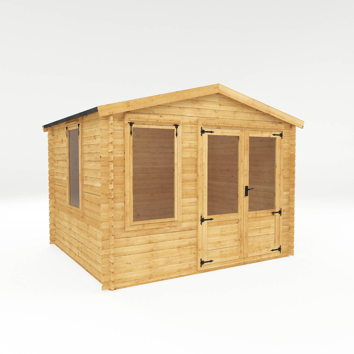 Adley 3.3m x 3.0m Newhaven Log Cabin - 19mm | Sheds.co.uk