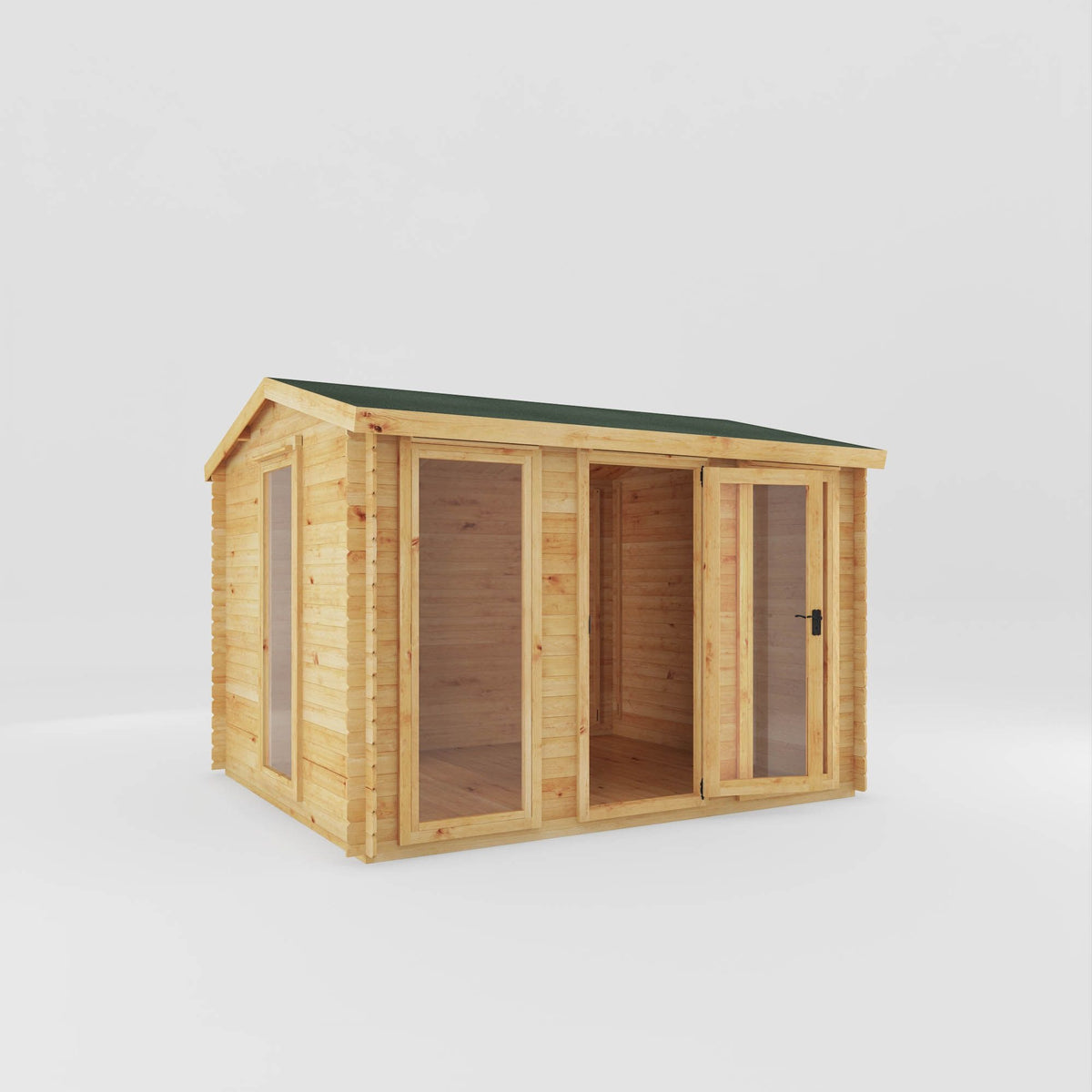 Adley 3.5m x 3m Dorset Log Cabin - 19mm | Sheds.co.uk
