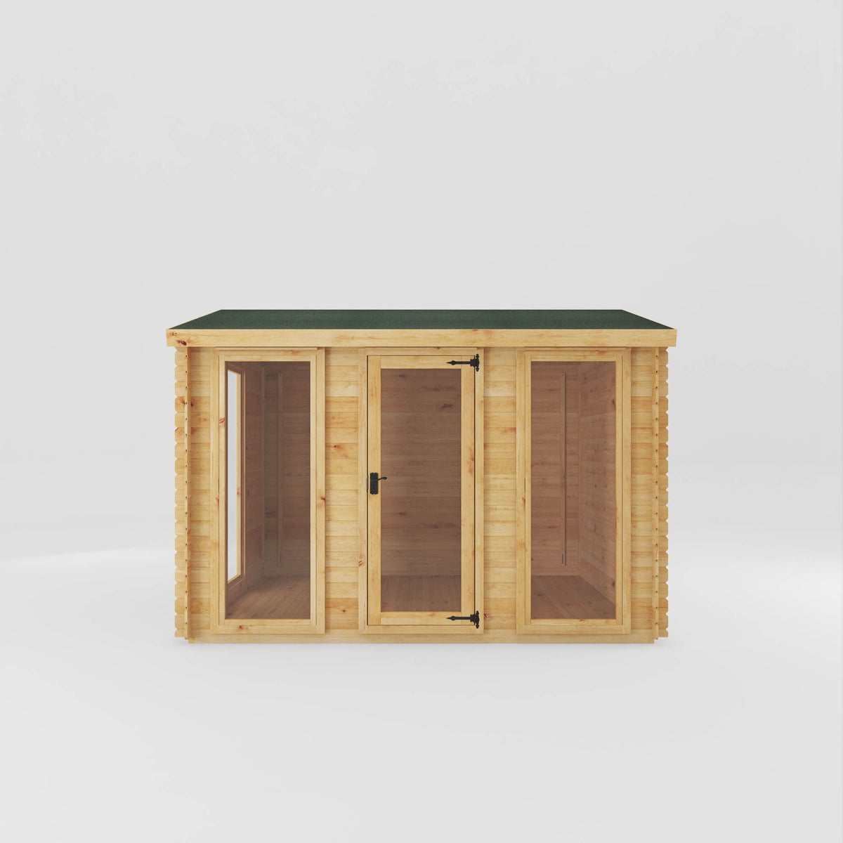 Adley 3.5m x 3m Dorset Log Cabin - 19mm | Sheds.co.uk