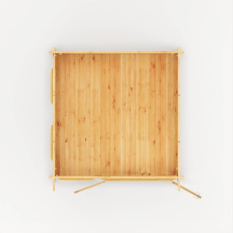 Adley 3m x 3m Alpha Pent Log Cabin - 44mm | Sheds.co.uk