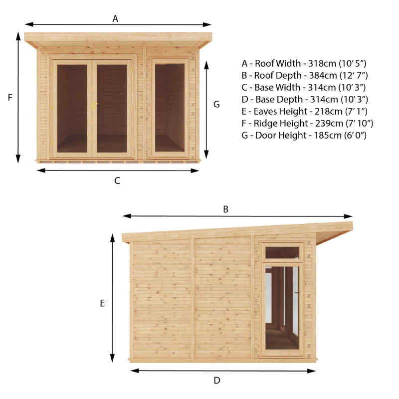 Adley 3m x 3m Insulated Garden Room | Sheds.co.uk