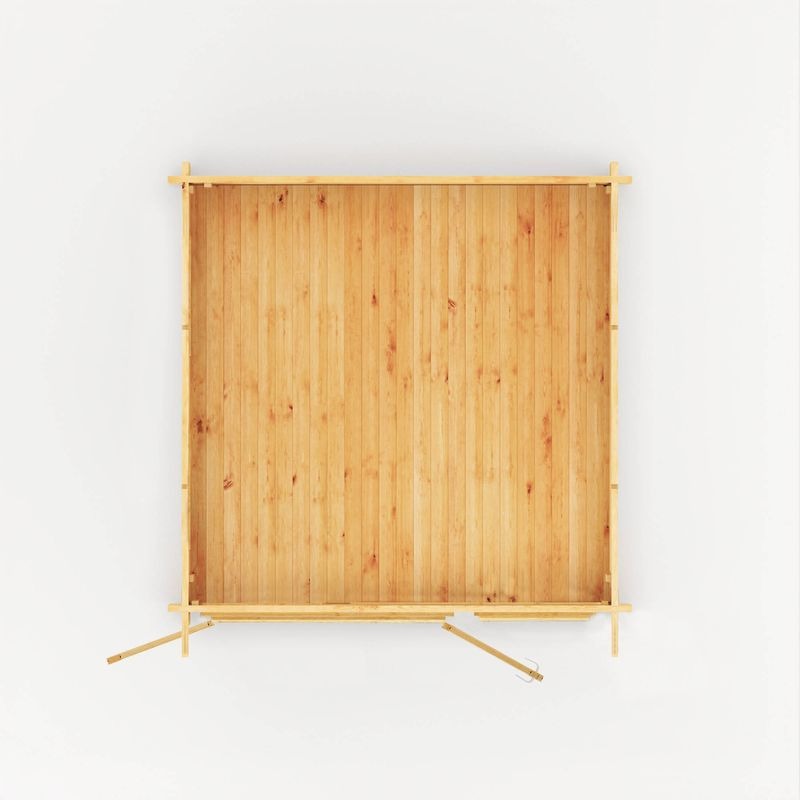 Adley 3m x 3m Quebec Pent Log Cabin - 28mm | Sheds.co.uk
