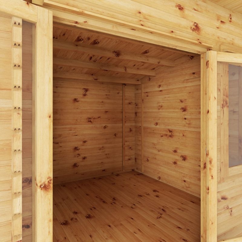 Adley 3m x 3m Taunton Log Cabin - 44mm | Sheds.co.uk