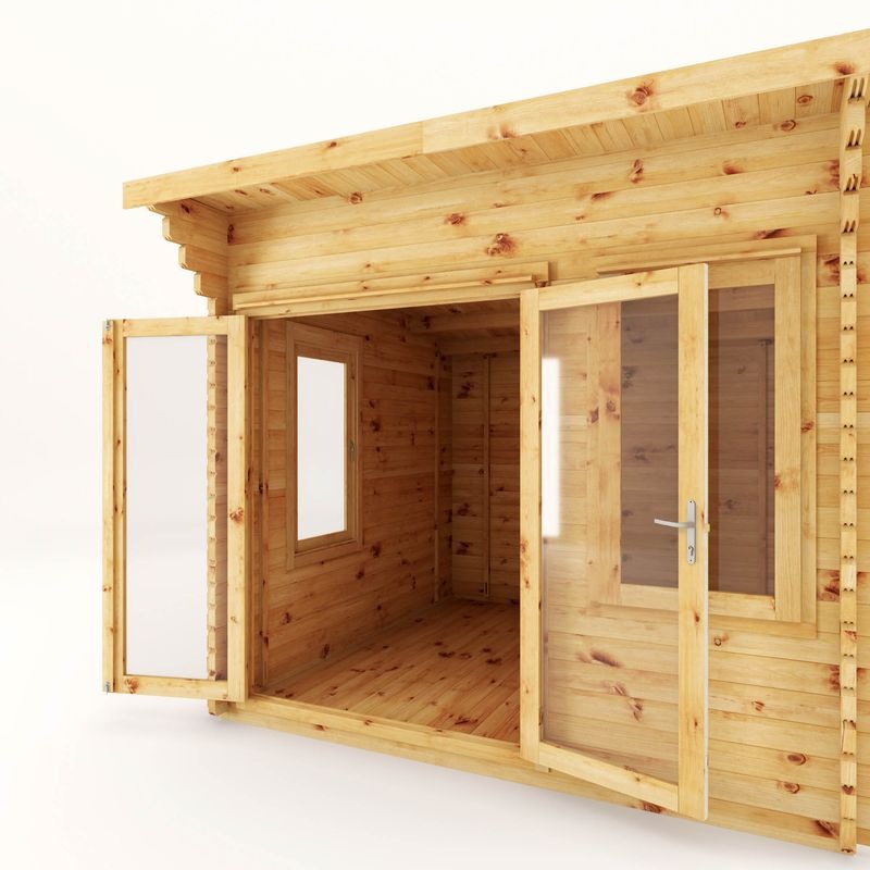 Adley 3m x 3m Taunton Log Cabin - 44mm | Sheds.co.uk