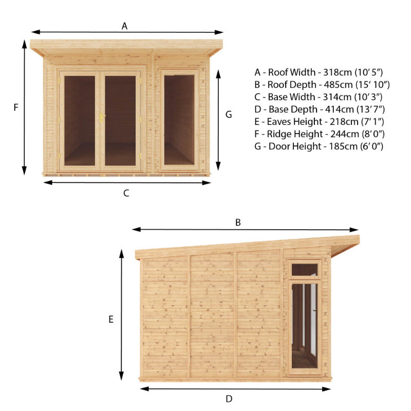 Adley 3m x 4m Insulated Garden Room