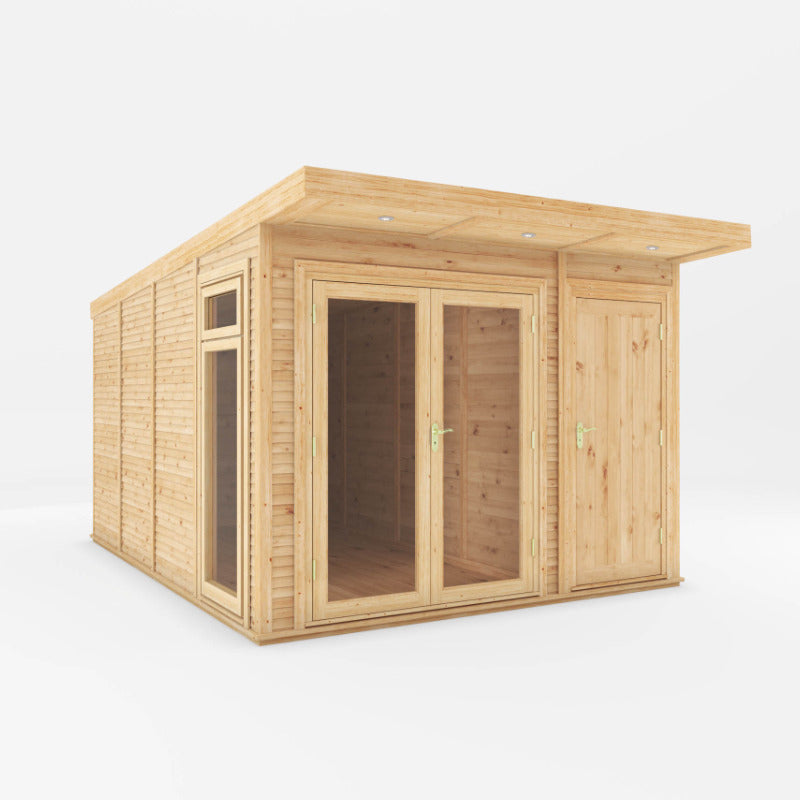 Adley 3m x 4m Insulated Garden Room With Side Shed | Sheds.co.uk