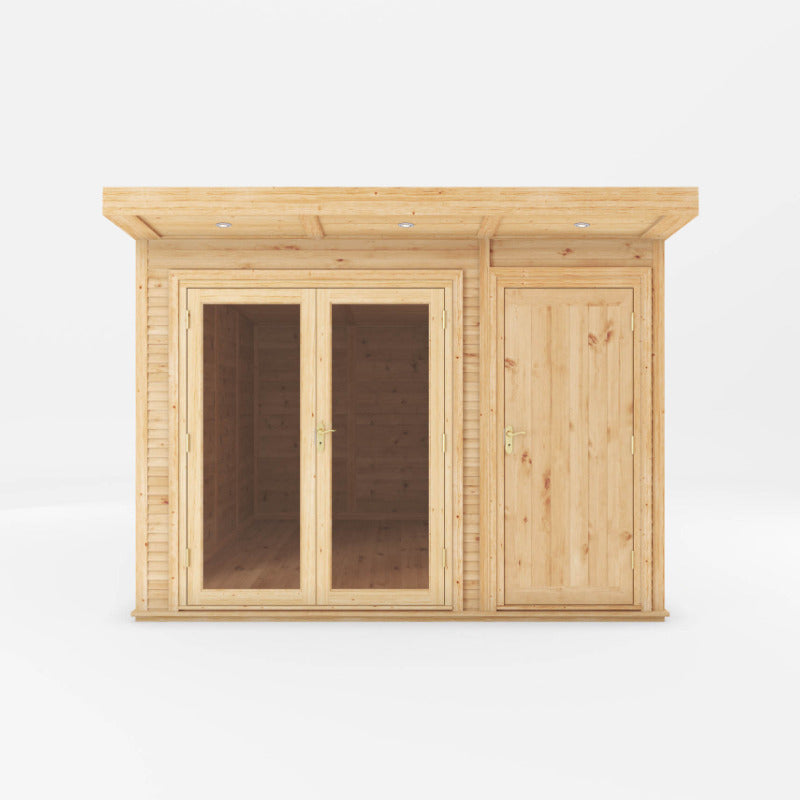 Adley 3m x 4m Insulated Garden Room With Side Shed | Sheds.co.uk