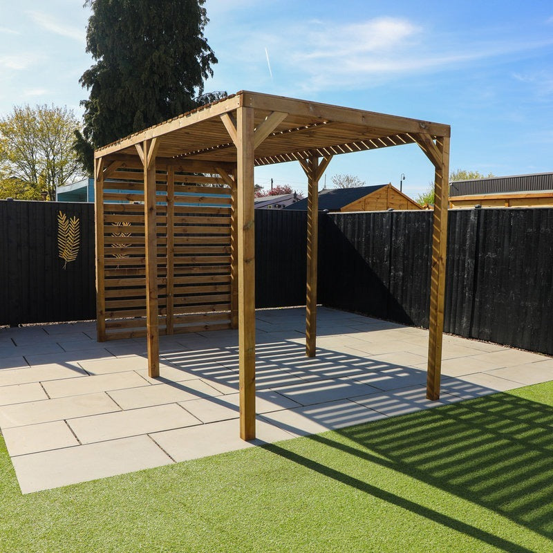 Adley 4m x 2m Modern Wooden Pergola | Sheds.co.uk