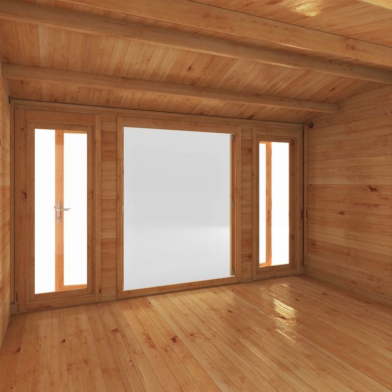 Adley 4m x 3m Bravo Home Office Log Cabin - 28mm | Sheds.co.uk