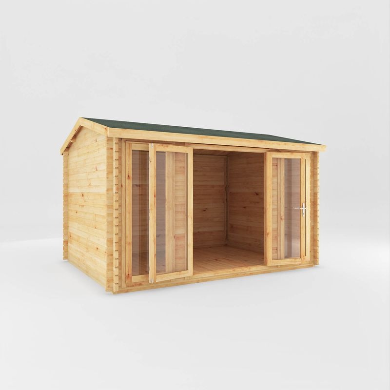 Adley 4m x 3m Bravo Home Office Log Cabin - 28mm | Sheds.co.uk