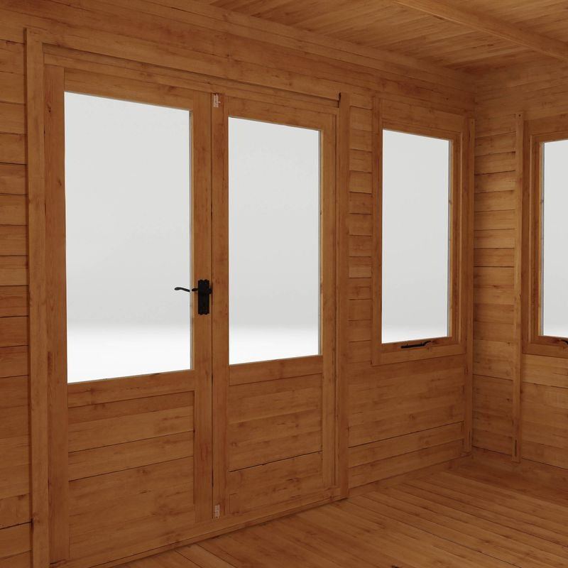 Adley 4m x 3m Hereford Log Cabin - 19mm | Sheds.co.uk