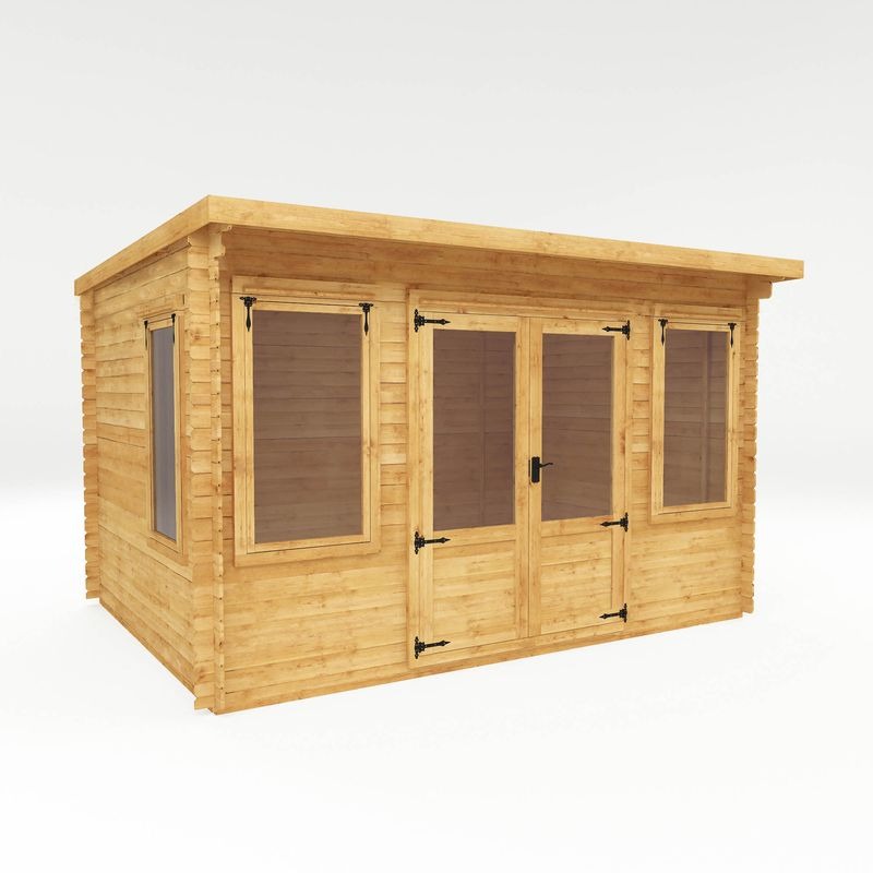 Adley 4m x 3m Hereford Log Cabin - 19mm | Sheds.co.uk