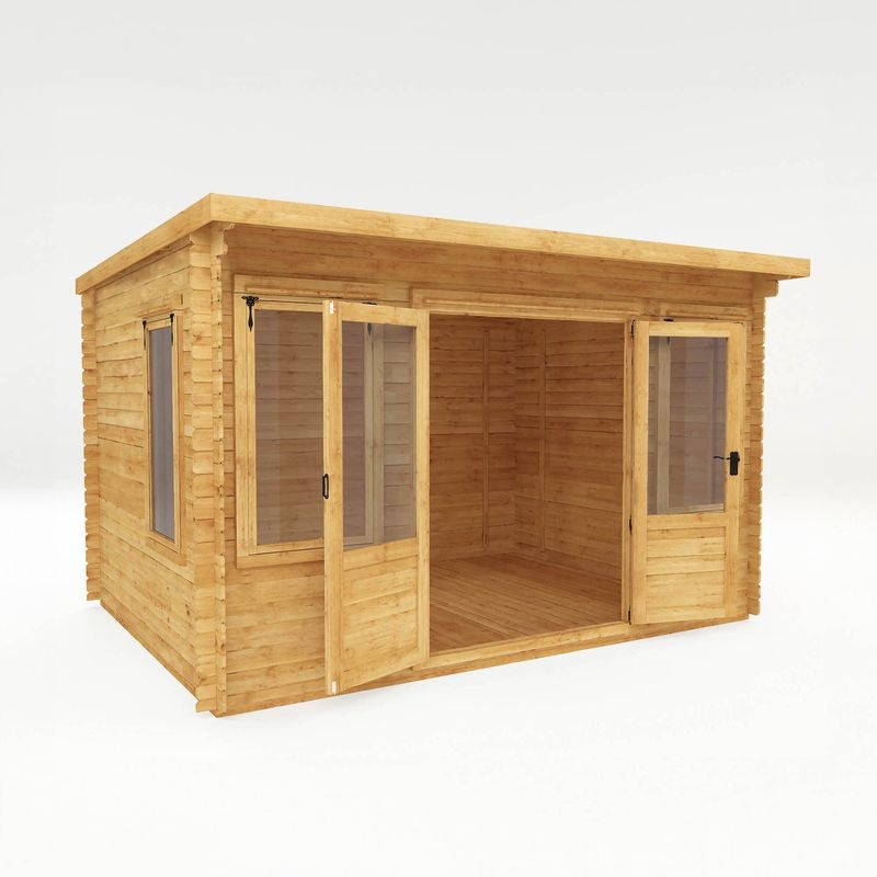 Adley 4m x 3m Hereford Log Cabin - 19mm | Sheds.co.uk