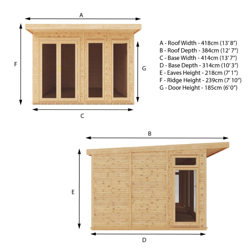 Adley 4m x 3m Insulated Garden Room